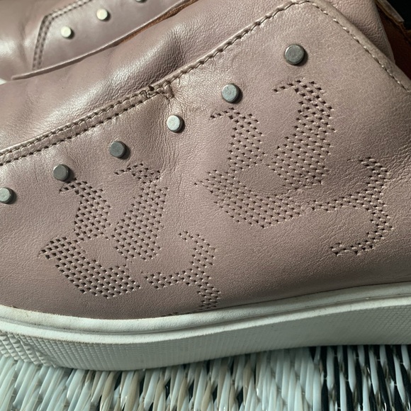 Lily Supreme Pink Slip-On Sneakers with Stud Accents - Picture 4 of 10